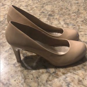 Nude Patent Heels Size 9